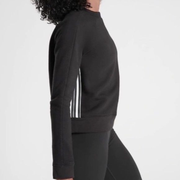 ATHLETA black and white striped top sweatshirt size small super stylish - Picture 4 of 9